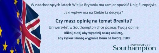 Wypełnij ankietę (po polsku) Uniwersytetu Southampton i zgarnij 100 GBP !